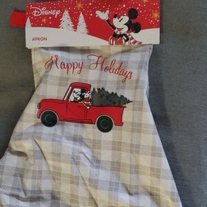 Disney Red and White Mickey Mouse Holiday Apron